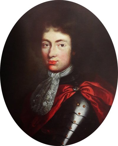 Ritratto del principe Jakub Ludwik Sobieski in armatura da Unbekannt Unbekannt